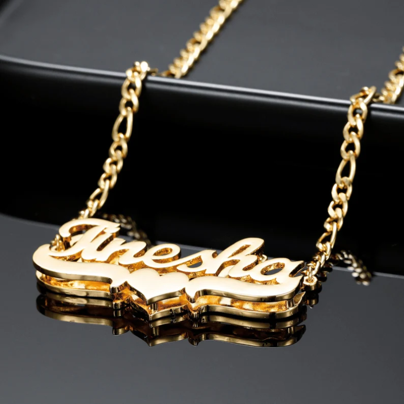 Name Necklace Custom - Amaxer Kalung Pelat Nama Ganda Kustom