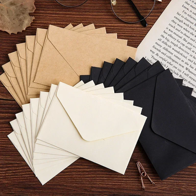 Wax Seal Letter Kit - 20/40/80 Buah Amplop Jendela Kertas Mini
