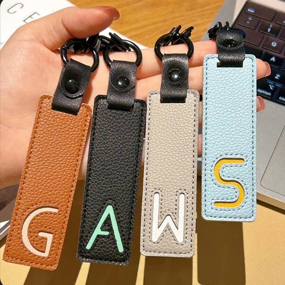 Gantungan Kunci Kulit Pu Klasi - Monogram Keychain Leather ulasan dan harga