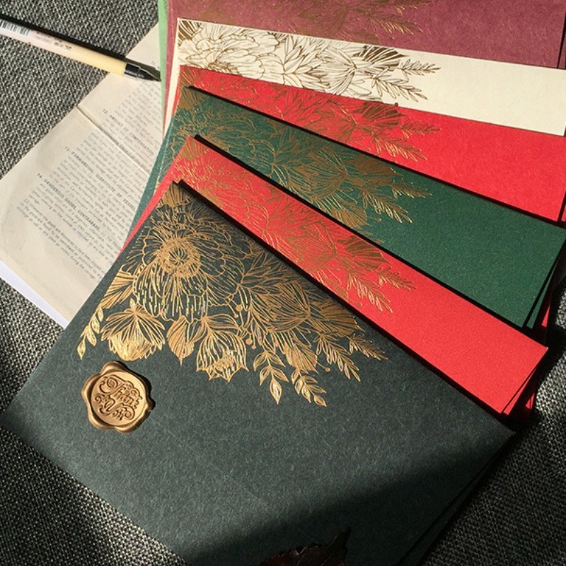10 Buah/Kartu Kertas Khusus Am - Wax Seal Letter Kit ulasan dan harga