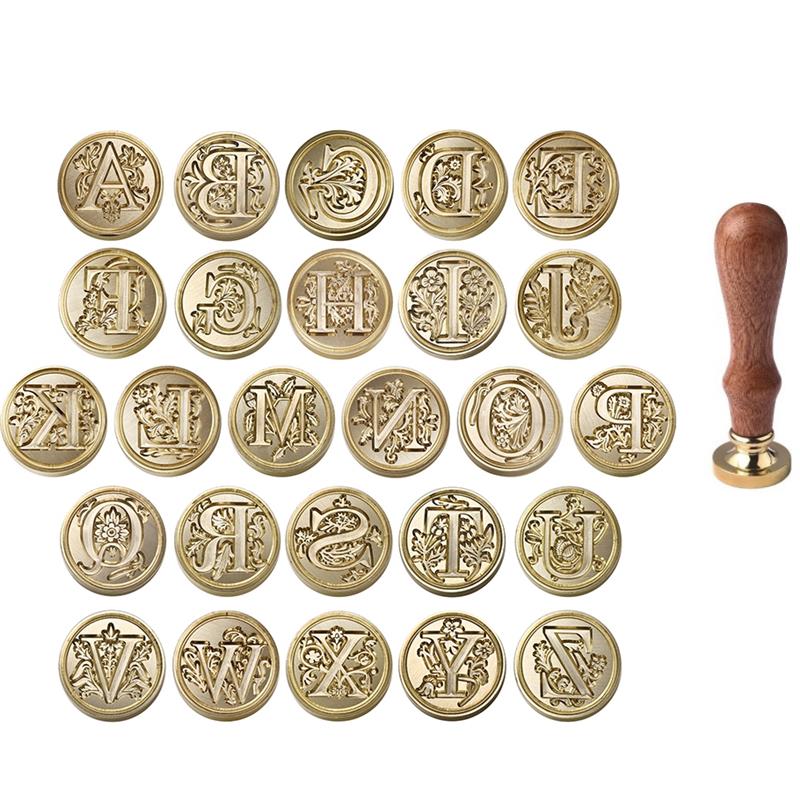A-Z Vintage disegel lilin cap  - Wax Seal Letter Kit ulasan dan harga