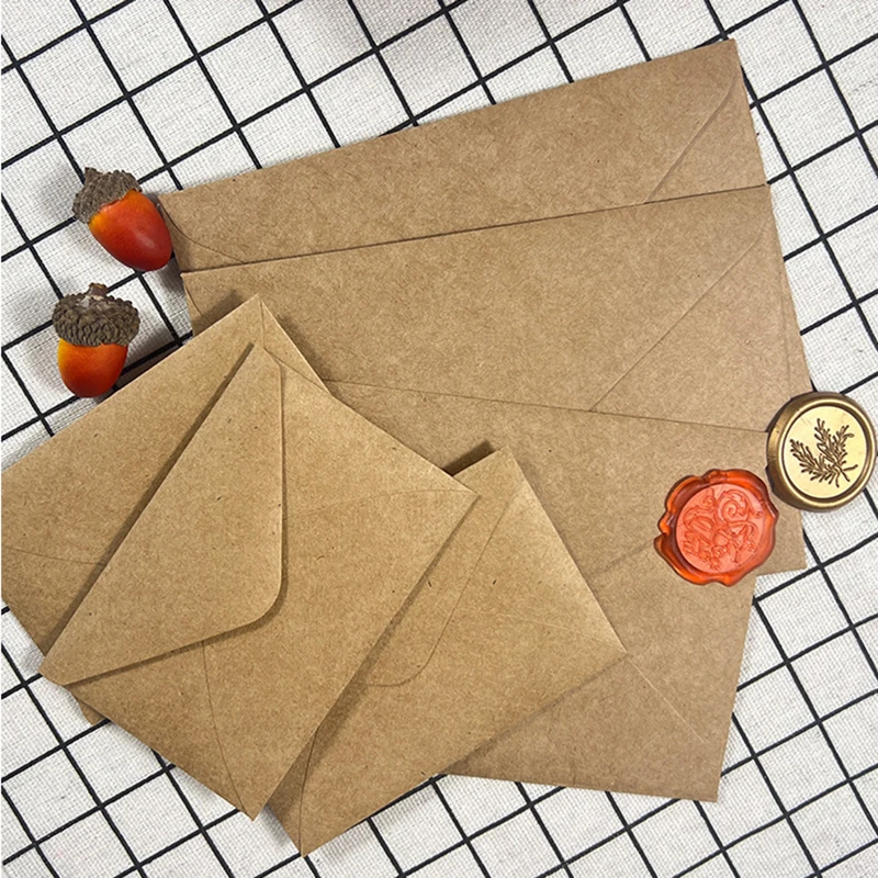 50 Buah Amplop Kertas Coklat K - Wax Seal Letter Kit ulasan dan harga